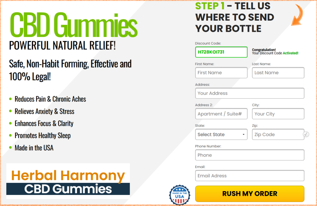 Herbal Harmony CBD Gummies Buy